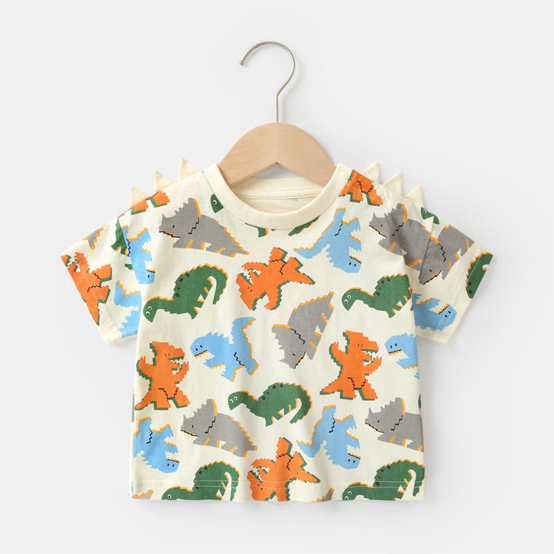 Baby Clothes Casual Short-sleeved T-shirts Summer Clothes Boys Girls Baby Children Children Summer Half-sleeved Tops