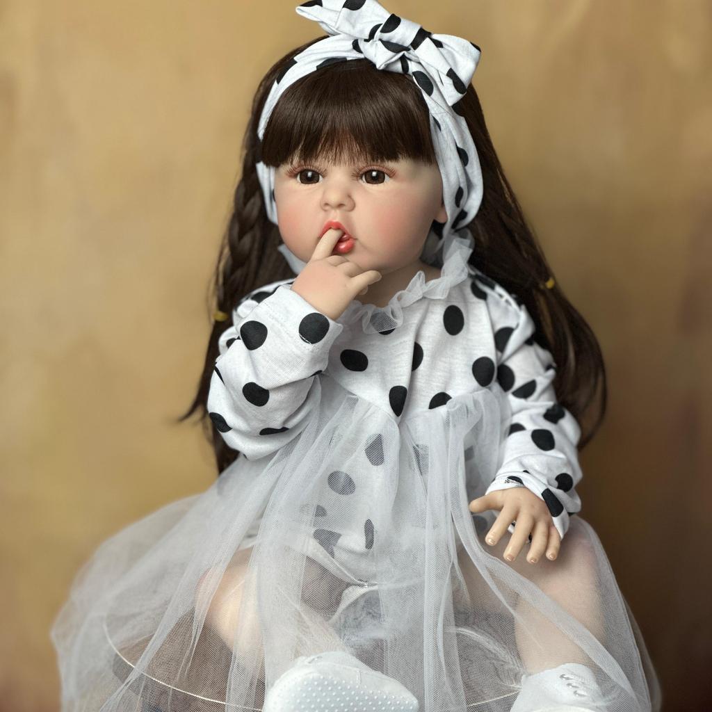 Реалистичная кукла Reborn Baby, 55 см, полностью силиконовая кукла для девочек, 22 дюйма, принцесса для малышей, арт Bebe, рождественские подарки для детей
