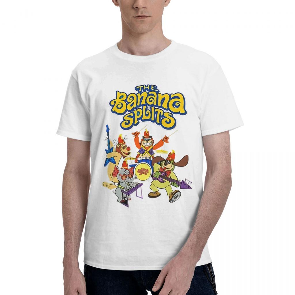 The Banana Splits MenS 100 Cotton Casual Breathable Confortable Tshirt Funny TShirt For Men Mens Wear