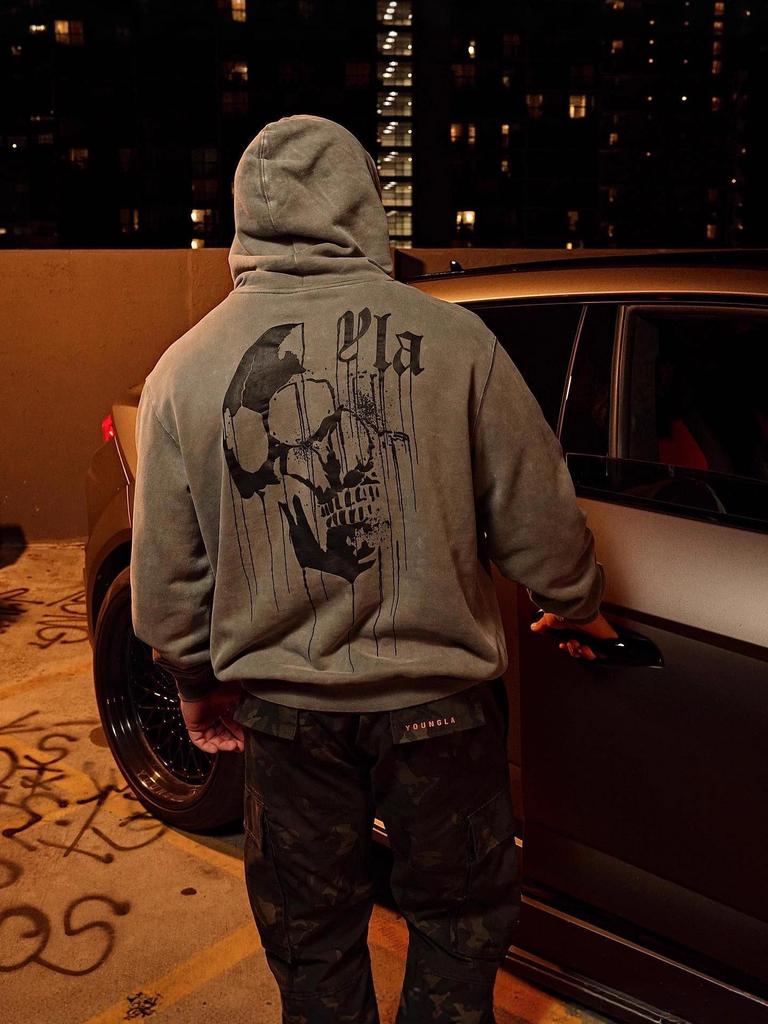 Мужская толстовка для бега на открытом воздухе в американском стиле YOUNGLA