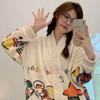 Sleepwear Set Thickened Warm Cute Sweet Cardigan Home Clothes for Women