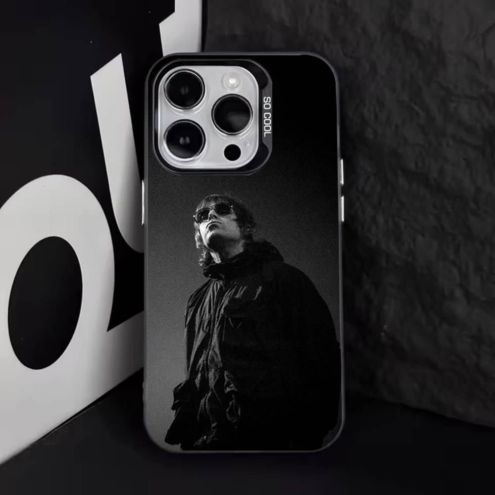 L-Liam G-Gallagher Singer For iPhone 17,16,15,14,13,12,11,Pro,Max,Plus,E,Air,Mini Anti Fall Black Matte Hard Bumper Phone Case