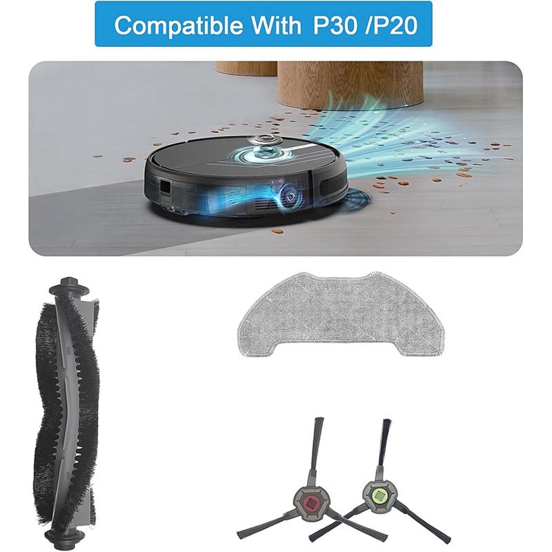 Для пылесоса Airrobo P30 P20 аксессуары для робота-пылесоса основная боковая щетка тряпка для швабры запасные части