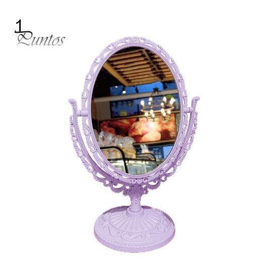 Cosmetic Mirror Functional Durable Desk Type Antique Vintage European Style Desktop Makeup Mirror for Makeup