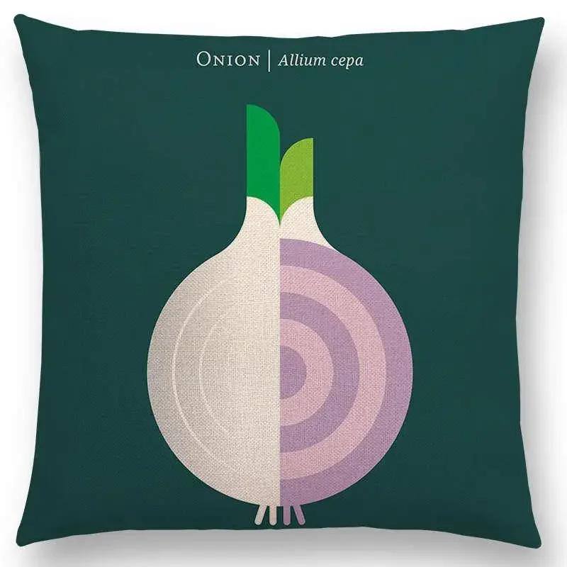 Прекрасные фрукты овощи наволочка лимон ананас авокадо ежевика лук свекла огурец наволочка на диванную подушку