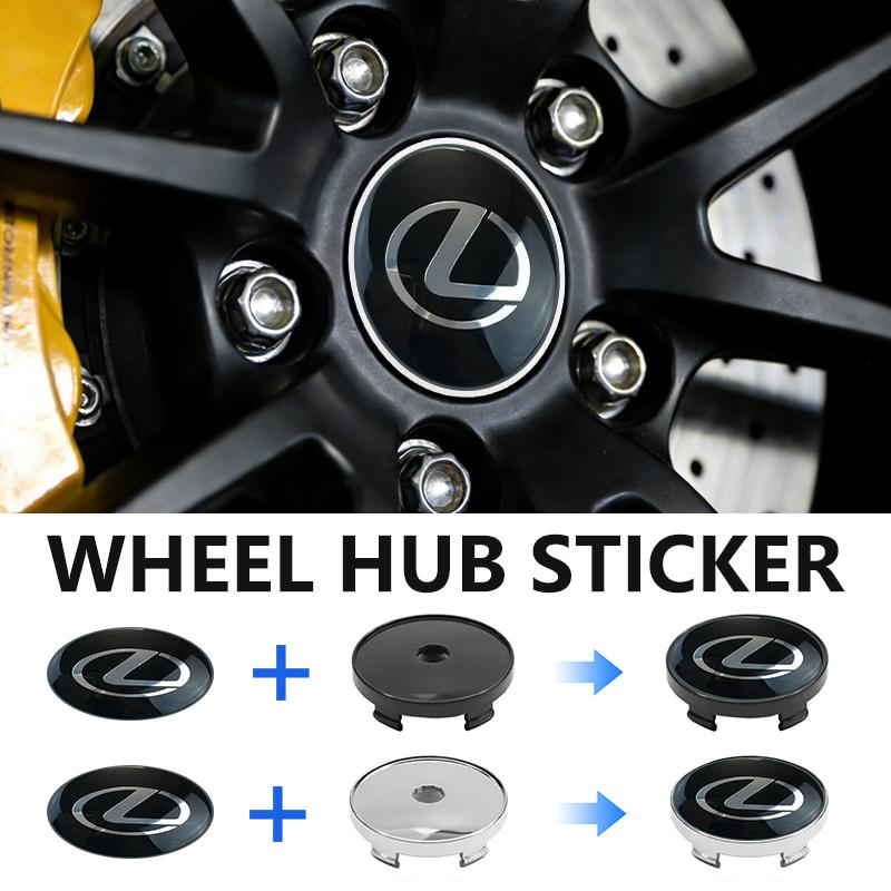BKTX2 For Lexus 4pcs 60mm Car Wheel Center Cover Hub Cap Auto Decoration Accessories RX350 IS250 CT200h ES250 ES300h NX300h IS200