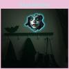 Halloween Noctilucent Horror Girl Face Pattern Home Walls Stickers Decoration