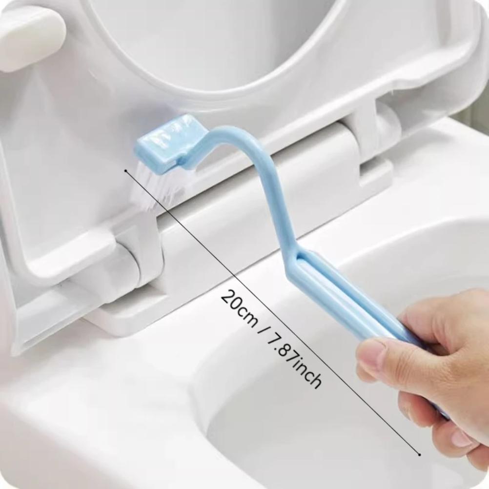 New Curved Toilet Brush Long Handle Flexible Deep Cleaning Brush, Household WC Cleaner Bathroom Accessories Hygiene Cleaning Too