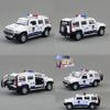 Alloy Model Car H3 Police Suv With Lights And Sound Effects For Kids Play