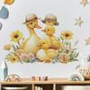 Мультяшный Маленький Желтый Утенок Цветок Лист Спальня Гостиная Дом Фон Украшение Наклейки на Стену