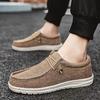 Men's Canvas Loafers Comfortable Lightweight Breathable Men's Casual Shoes Flat Slip-on Driving Shoes Man 2025