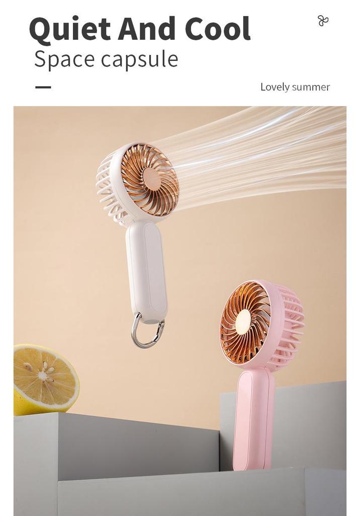 Portable USB Rechargeable Handheld Mini Fan for Students and Hiking
