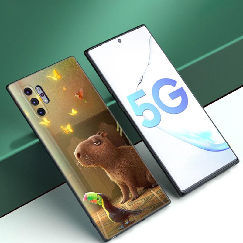 Милый мультяшный чехол для телефона с капибарой для Samsung M30 M31 S Note 10 20 M04 M13 M32 M14 M23 M33 M34 M42 M52 M53 M54 5G M11 M12 M21 M22