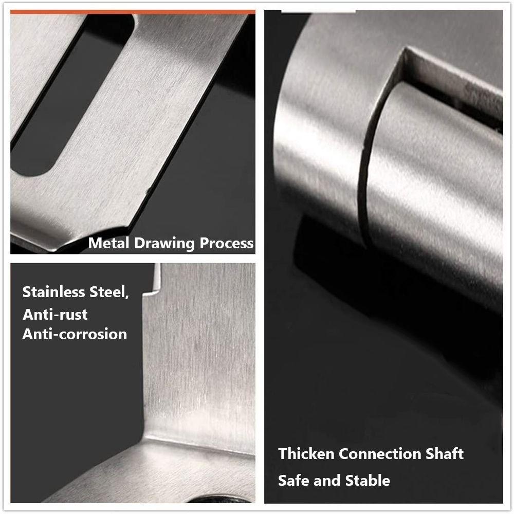 Stainless Steel Door Clasp Lock Household Gate Bolt Durable Padlock Hasp