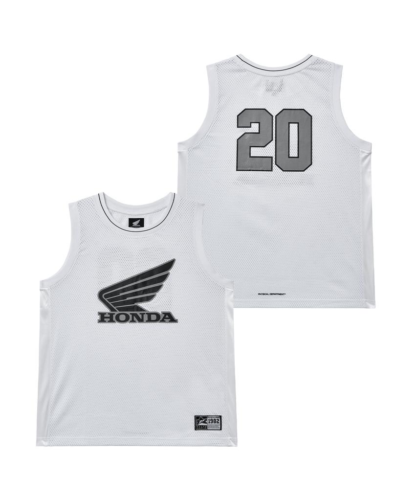 PHYPS MOTORCYCLE Mesh 3M Logo Wing Sleeveless White