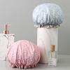Double-Layer Kitchen Lady Light Oil Fume-Proof Cap Shower Cap Waterproof Adult Women Shower Bath Cap Shampoo Cap Cute Glitter