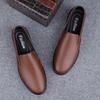 Роскошный бренд Мужская натуральная кожа Повседневная обувь Элегантные деловые офисные лоферы Мужские мокасины для вождения Удобные слипоны на плоской подошве