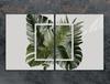 Glass protective plate for stove 2x45x52 Leaf