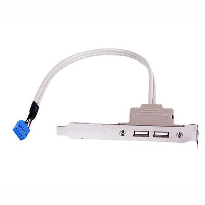 Двойная задняя панель USB 2.0 с кабелем расширения PCI для материнской платы настольного ПК