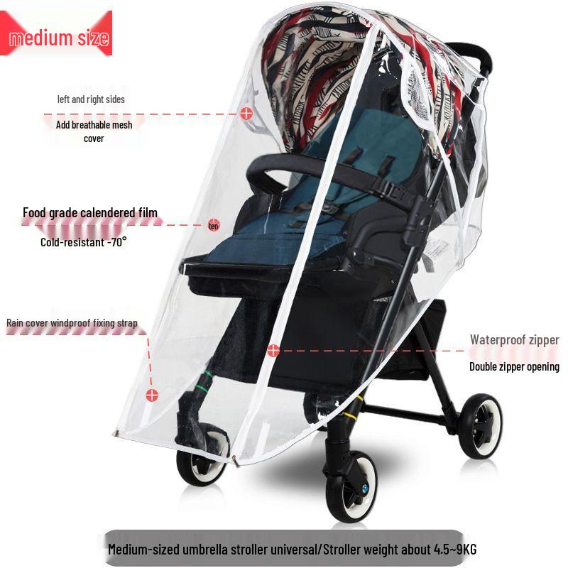 Universal Baby Stroller Rain, Wind, and Dust Cover