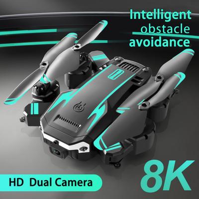 Дрон для предотвращения препятствий, 8k, аэрофотосъемка высокой четкости, двойная камера, четырехосевой складной самолет G6, игрушечный самолет с дистанционным управлением