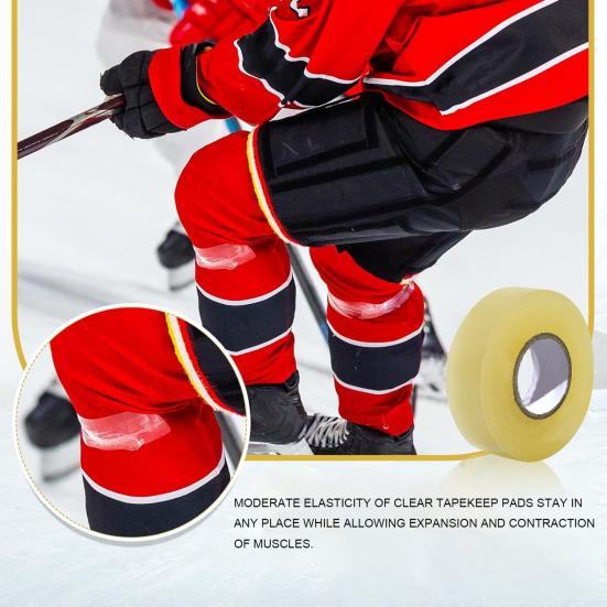 Хоккейная лента, клейкая лента для защиты голени, носков, многофункциональная лента для хоккейной клюшки для бейсбольной биты, коньков, спортивное снаряжение