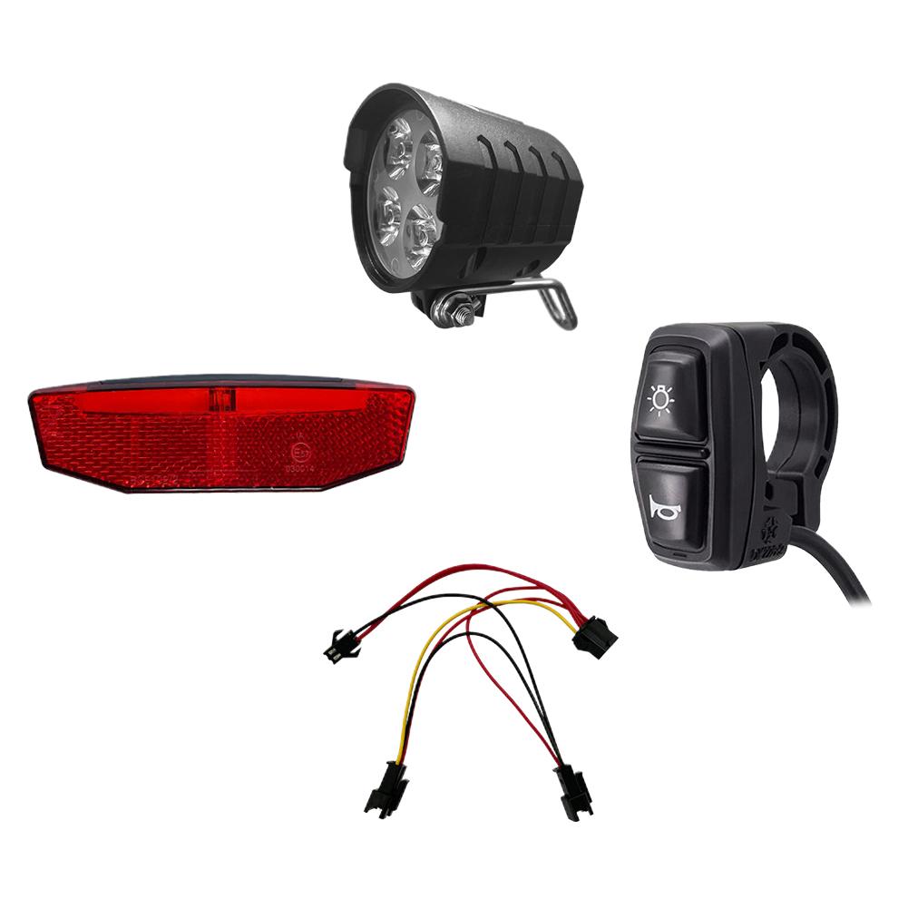Комплект фонарей для электрического велосипеда, задний фонарь 36 В-60 В