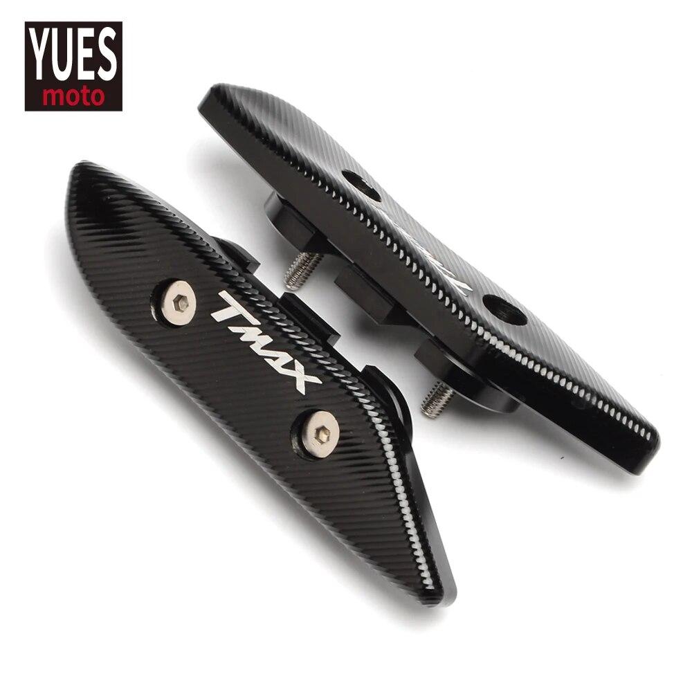 Аксессуары для мотоциклов, алюминиевая крышка с отверстием для зеркала с ЧПУ, новая крышка с логотипом для Yamaha TMAX 530 2012-2017 T MAX SX/DX 2017-