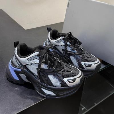 Новые кроссовки на платформе, женские летние сетчатые дышащие универсальные повседневные спортивные туфли