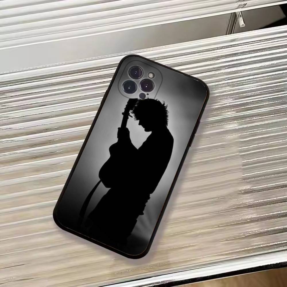 Чехол для телефона с изображением Эда Ширана для iPhone 17,16,15,14,13,12,11 Plus,Pro Max,XS,Мягкий черный чехол