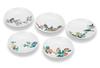 Marsan Miyamoto Size Plate Set with Different Pictures of Flowers and Birds "Kutani Ware" 4.5 AP7-0109