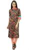 Bimba Women Pashmina Blend Straight Kurta Floral Kurti 3 4 Sleeve with