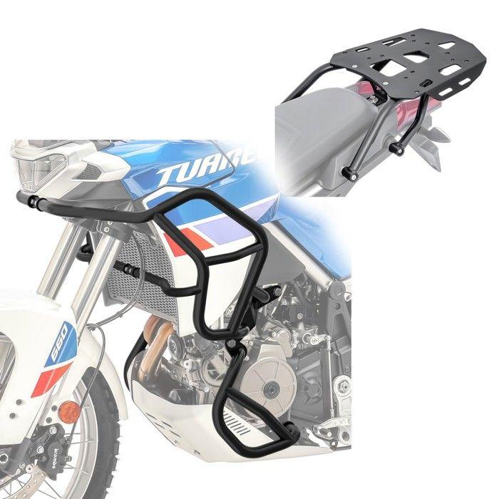 Pare carter Set SG1 pour Aprilia Tuareg 660 22-25 + Porte-bagages arrière