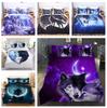 3D Wolf Series Bedding Set Animal Duvet Cover and Pillow Case 2/3 Pieces DE180 * 210 Full Size Boys' Room Home Decoration