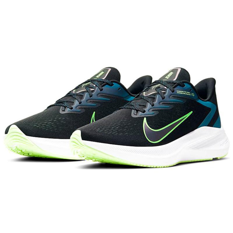 Nike Кроссовки Zoom Winflo 7 Black Valerian Blue повседневные CJ0291-004
