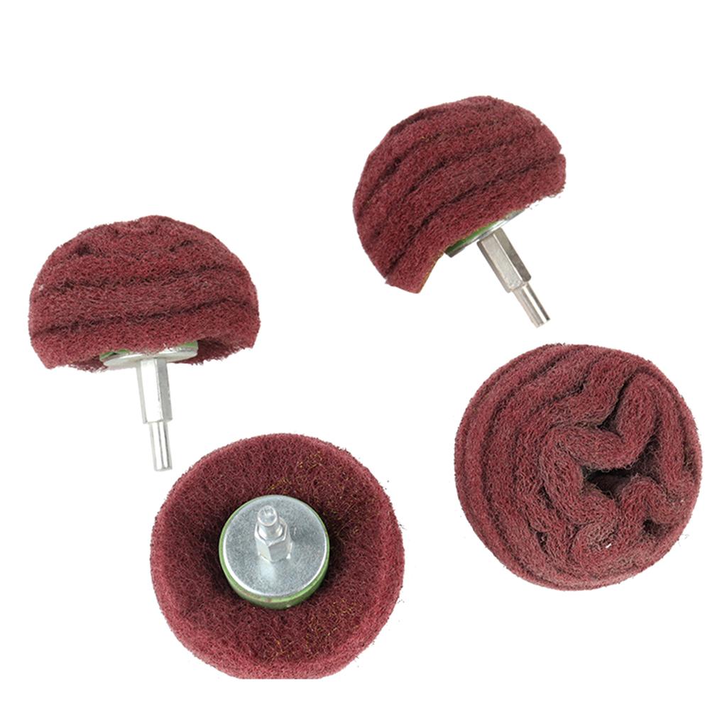 Набор из 2 головок для чистящих губок, двойной шлифовальный абразивный грибок, полировальный круг для полировки металла, дерева, пластика