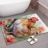 Мягкий кухонный коврик для сада петуха, кухонный коврик против усталости, набор водонепроницаемых нескользящих ковриков, коврик для бегуна, прикроватный коврик, впитывающий ковер для кухни