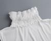 Cotton Ruffles Stand Fake Collar for Women Half Shirt Detachable Collar Ladies Removable False Blouse Tops Neck Collar