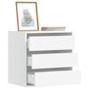VidaXL Corner Chest of Drawers White 60x41x58 Cm Engineered Wood, Chest of Drawers with Drawers, Filing Cabinet, Chest of Drawers, Cabinet of 852843