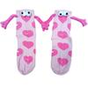 Valentine's Day Couple Heart-Shaped Magnet Socks With Hand-Holding  (Mid-Calf Socks)