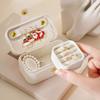 Mini Jewelry Storage Box PU Leather Jewelry Display Case Simple Ring Necklace Case  Travel