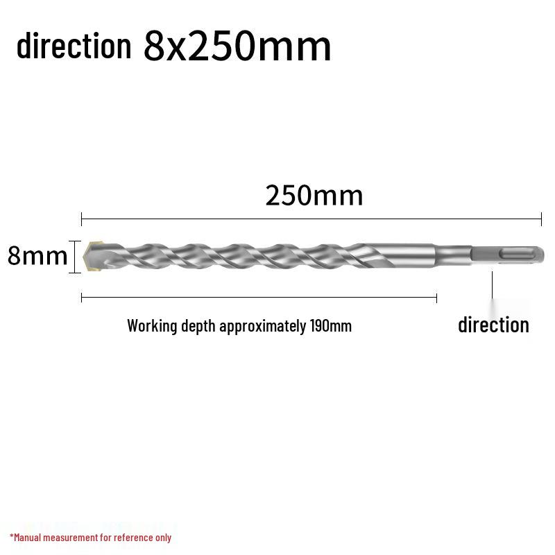 Сверло ударное 4-зубое с квадратным хвостовиком для бетона, сверло 2-зубое с круглым хвостовиком для расширения отверстий 150 мм