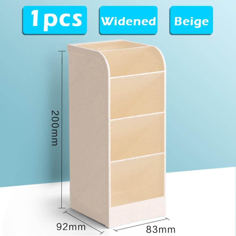 Plastic Pen Holder Large Capacity Stationery Display Stand Simple Pen Bucket Gift