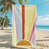 New, Double-sided Velvet Beach Towel Quick-drying Sports Towel Printed Bath Towel