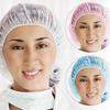 100 Pcs Disposable Stretch Non Woven Fabric Catering Hat Eyebrows Tattoo Hair Net Caps Microblading
