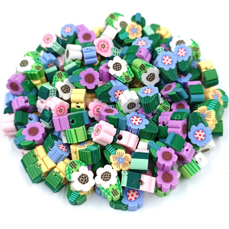 DIY для изготовления ювелирных изделий оптом 20 шт. мягкие глиняные свободные бусины кулон цветок слон сердце ожерелье браслет бусины