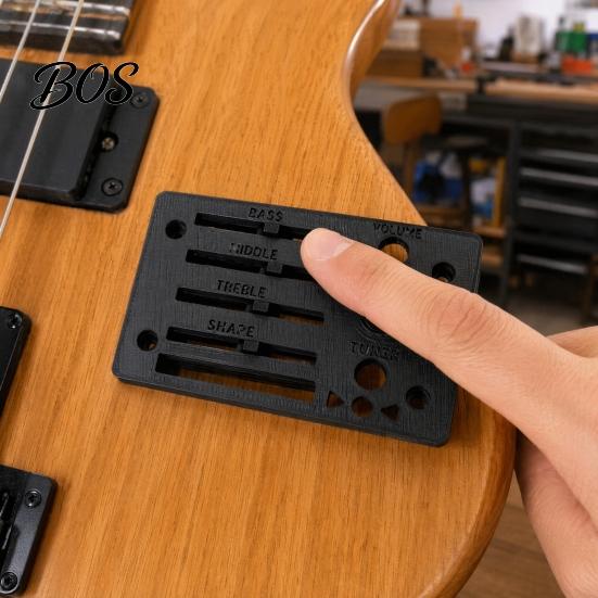 Guitar Preamp Faceplate Replacement for Ibanez Fishman SST Preamp, 3D Control Panel Cover Printed Plate Cover, Accessories Durable