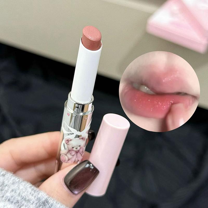 1Pc Shimmer Chocolate Brown Lipstick Grey Pink Lip Glaze Lasting Moisturizing Non-stick Cup Waterproof Red Matte Lipstick Makeup