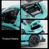 1:Масштаб 32 Martini 911 TARGA 4S GT3RS Модель спортивного автомобиля Игрушка Музыка Свет Оттягивание Открывающиеся двери Модели Хобби Украшения Подарки