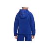 Nike Solid Color Logo Hooded Long Sleeve Jacket Kids Jackets Blue DV3066-455